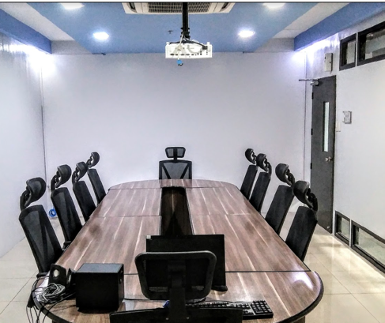 Training room in Kinettix's new Service Operations Center in Cebu City. 