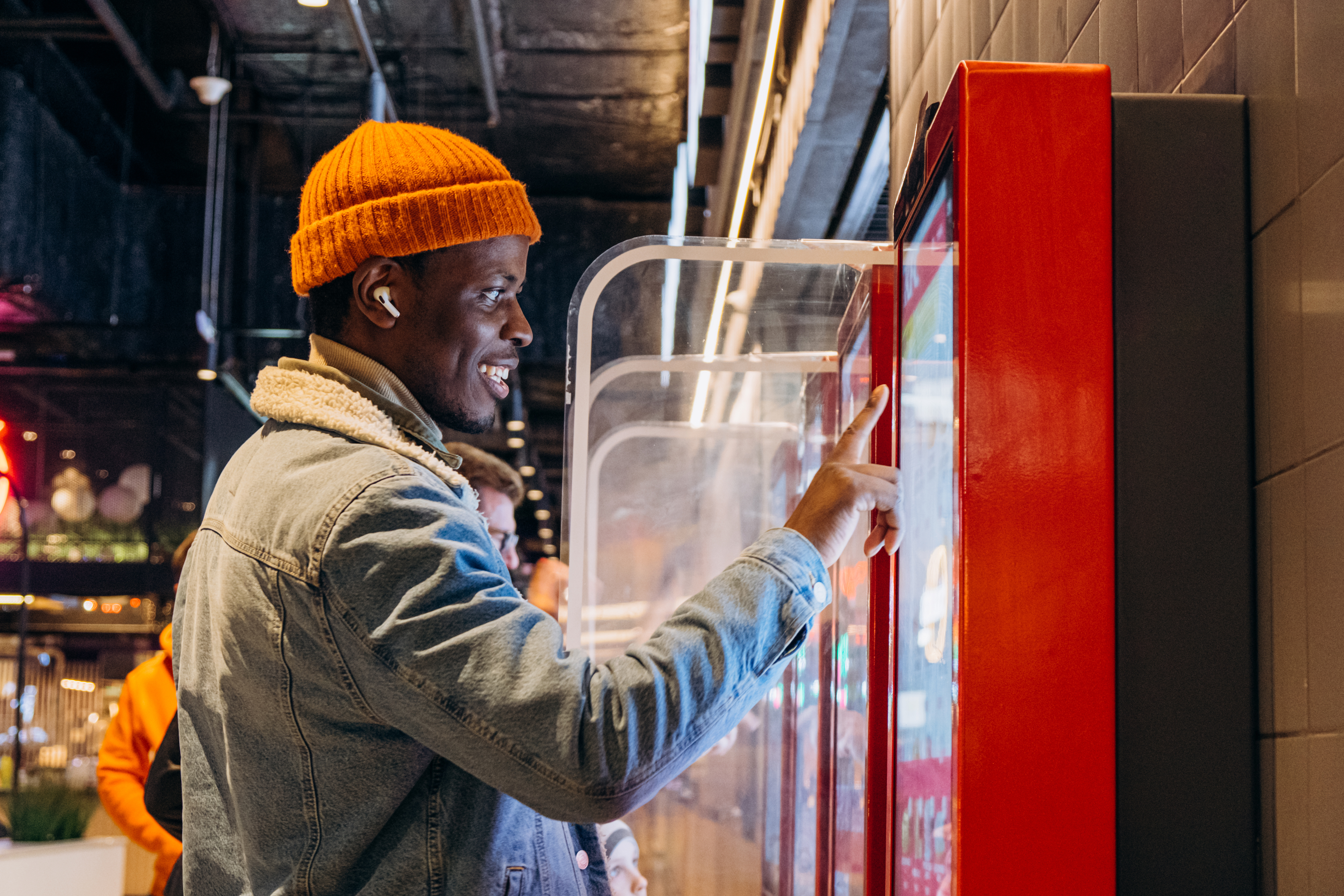 AI in quick service restaurants allows customers to order on their own. 