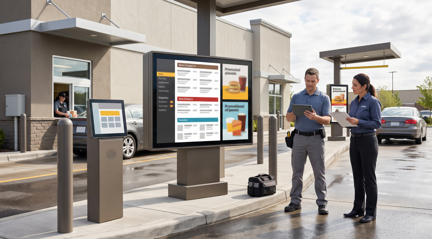 QSR Outdoor Digital Signage That Doesn't Need an In-House Field Team to Keep Running