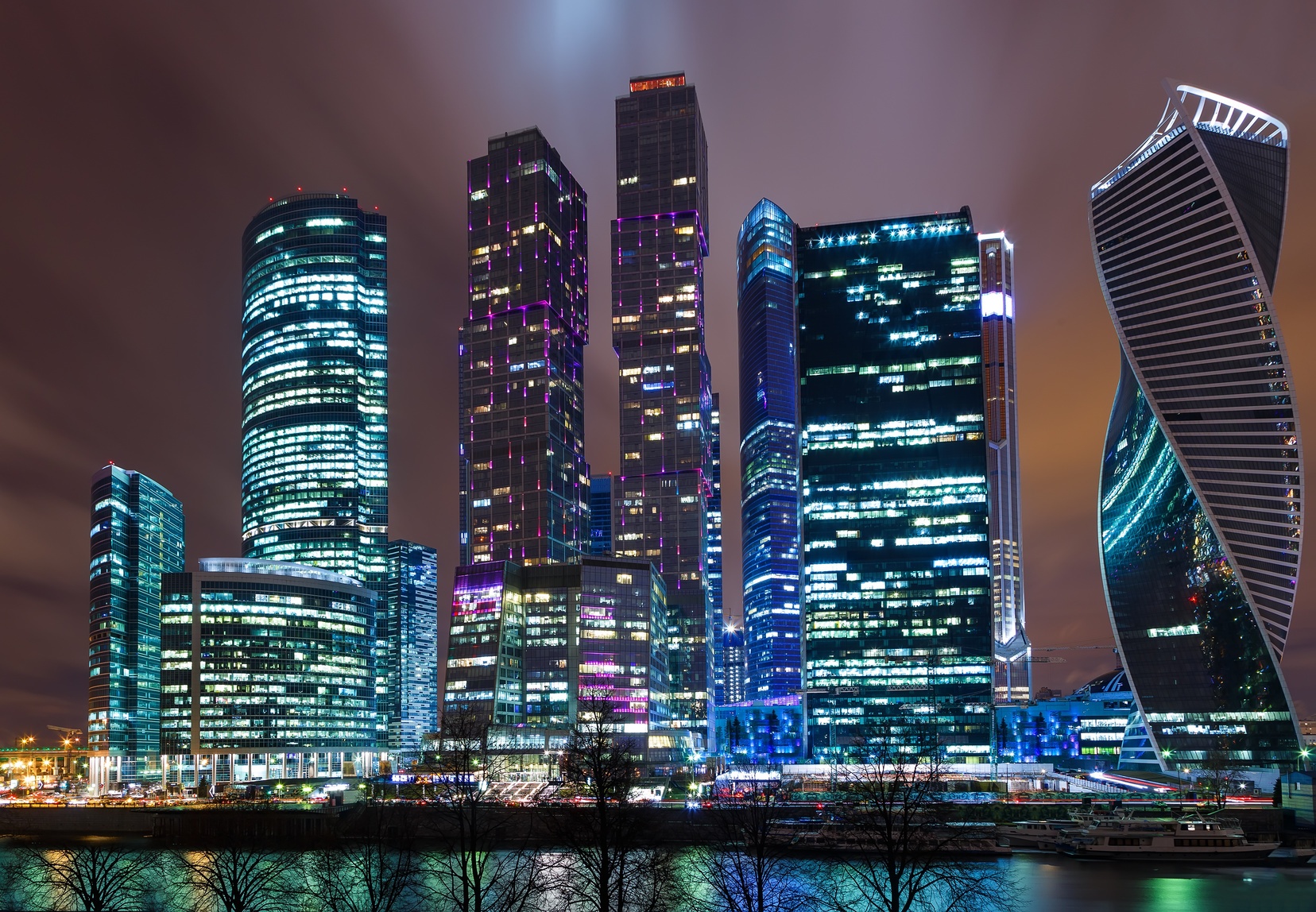 Russia Moscow skyscrapers